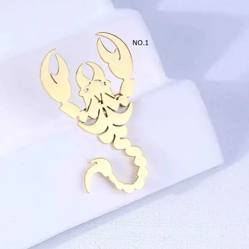 سنجاق سینه استیل طرح دار فانتزی