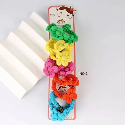 کش مو گل دار چهار خونه و ساده