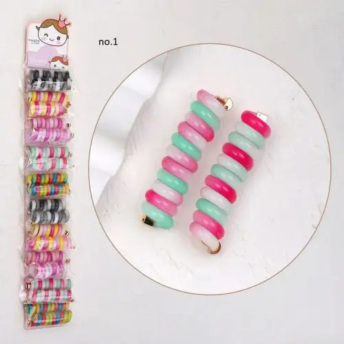 کش سیم تلفنی ساده رنگی