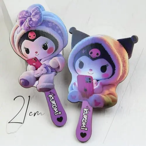 آینه دسته دار کرومی