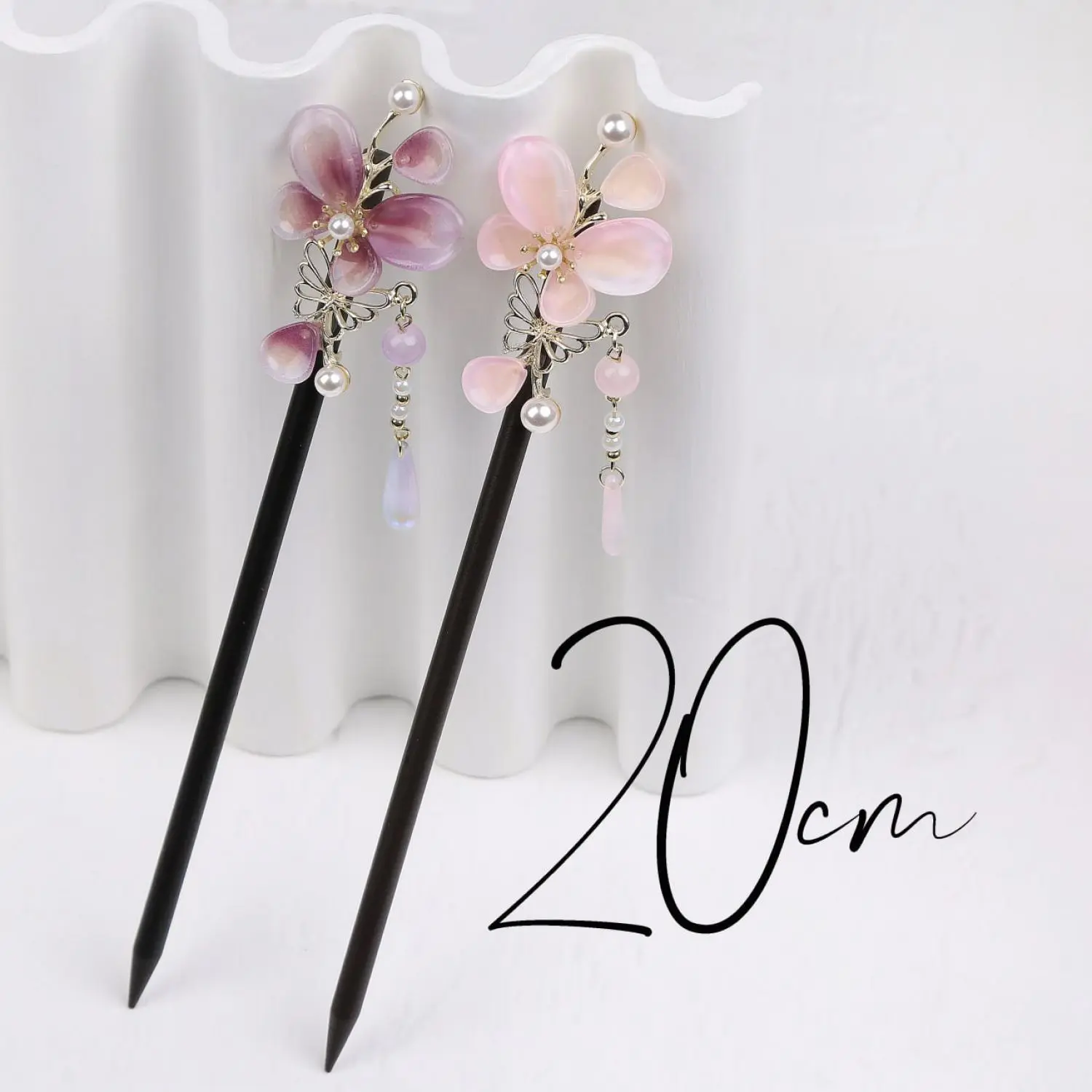 کانزاشی چوبی مدل پروانه رنگی