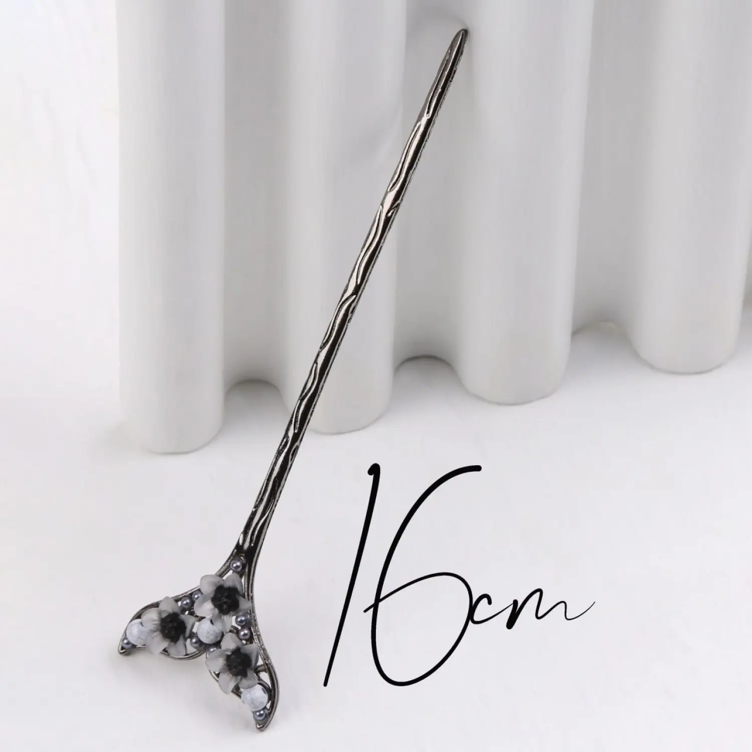 کانزاشی فلزی مشکی مدل دم ماهی