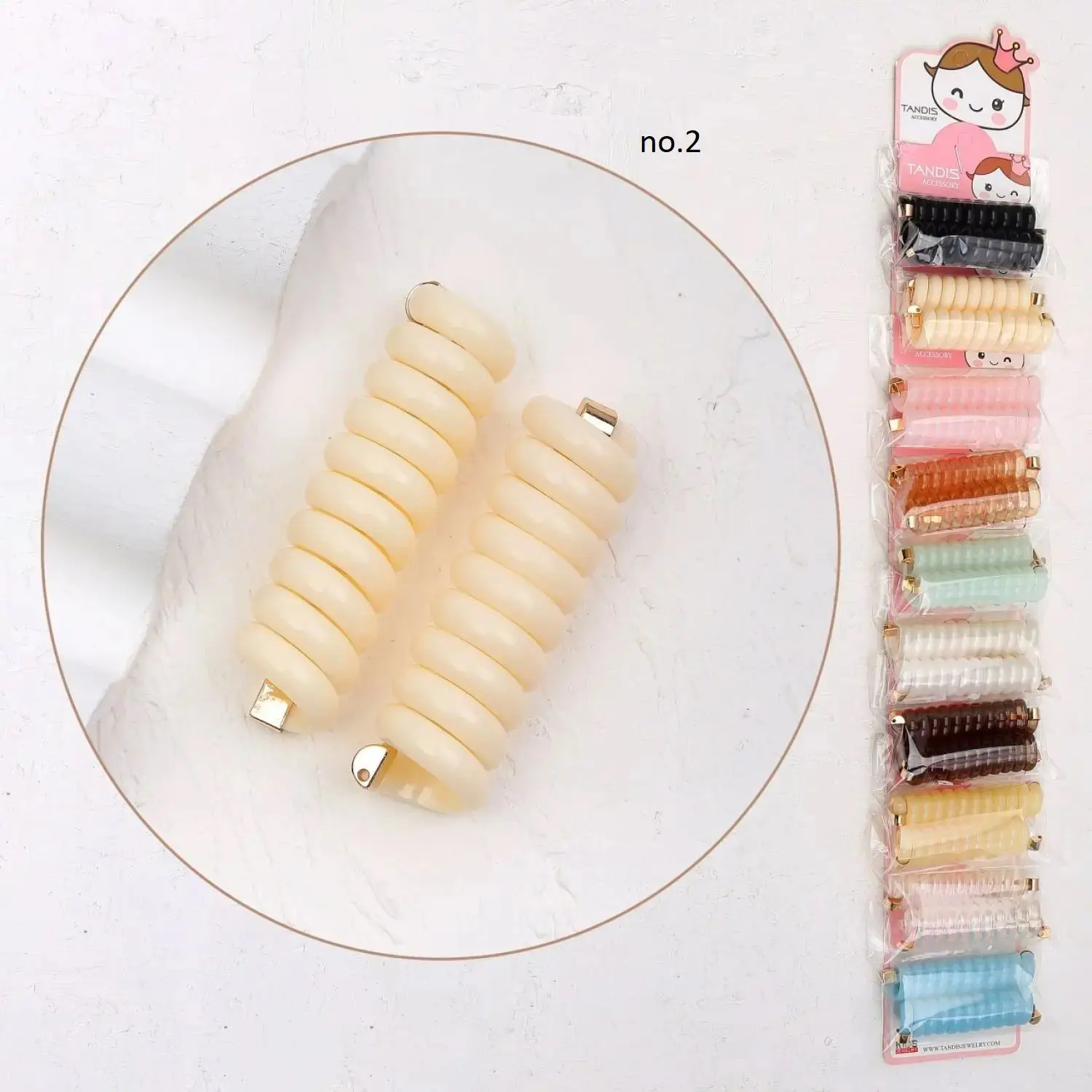 کش سیم تلفنی ساده رنگی