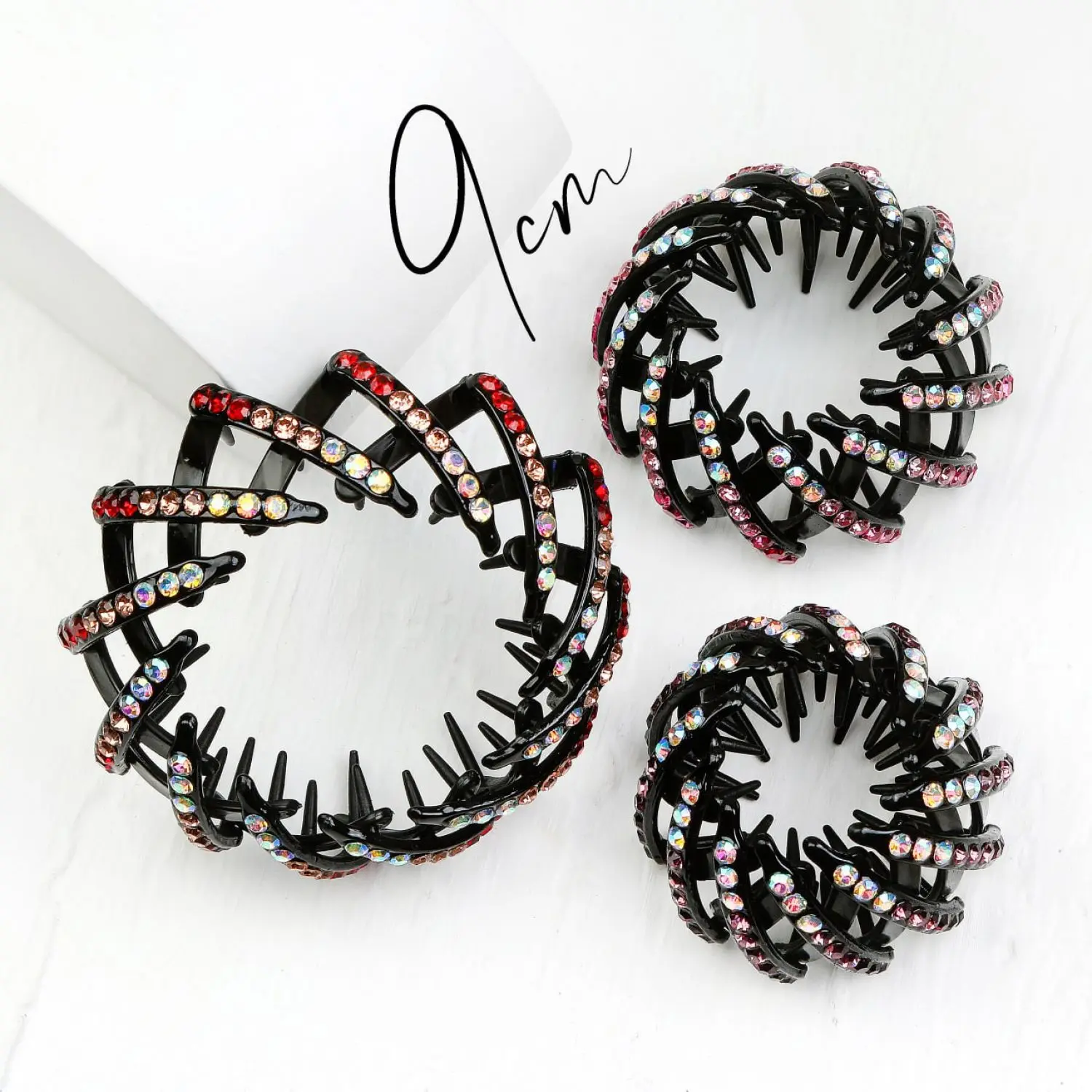 کلیپس خرچنگی نگین دار