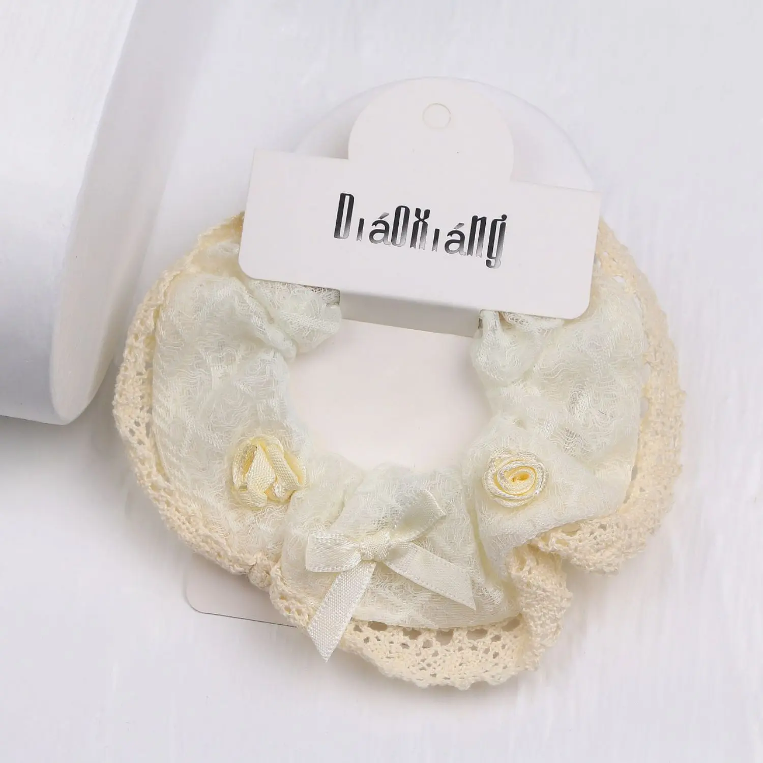 کش اسکرانچی حریر با گل رز