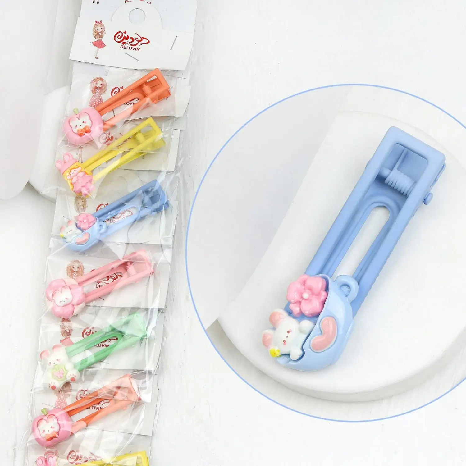 انبری کارتی مستطیلی رنگ پاستیلی