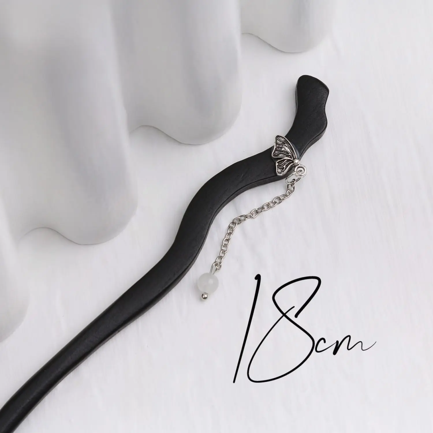 کانزاشی چوبی مشکی پروانه دار