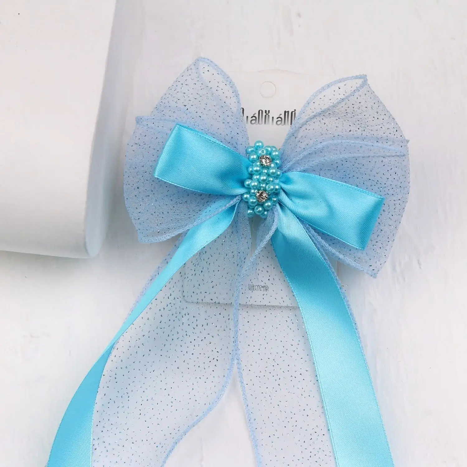 گیره فرانسوی پاپیون حریر شاین با ساتن