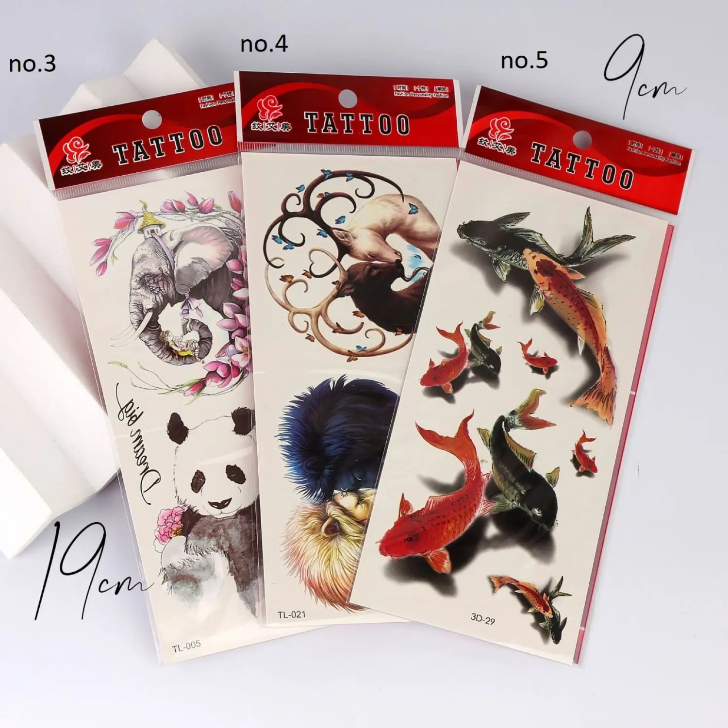 تاتو سایز متوسط 19*9