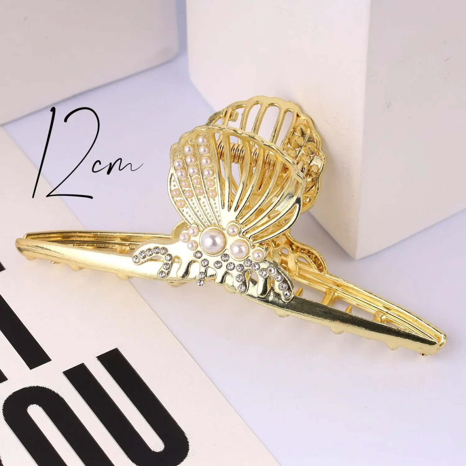 کلیپس صدفی فلزی