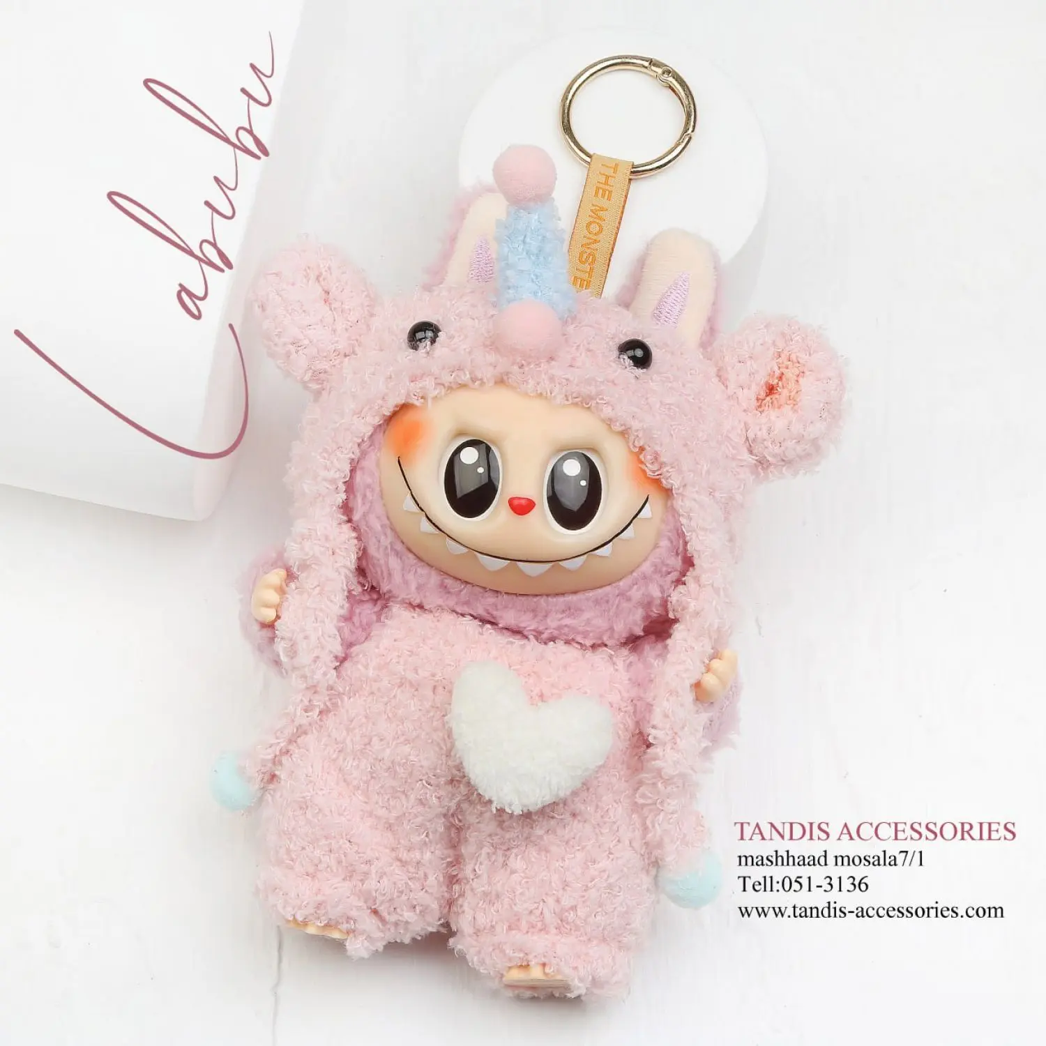 عروسک لبوبوی ماکارون لباس دار شانسی