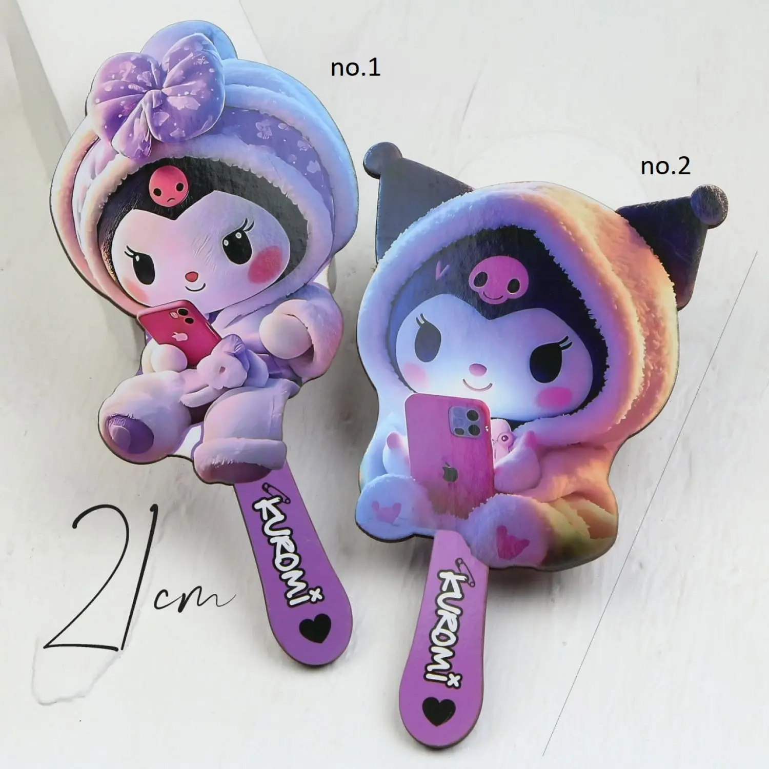 آینه دسته دار کرومی