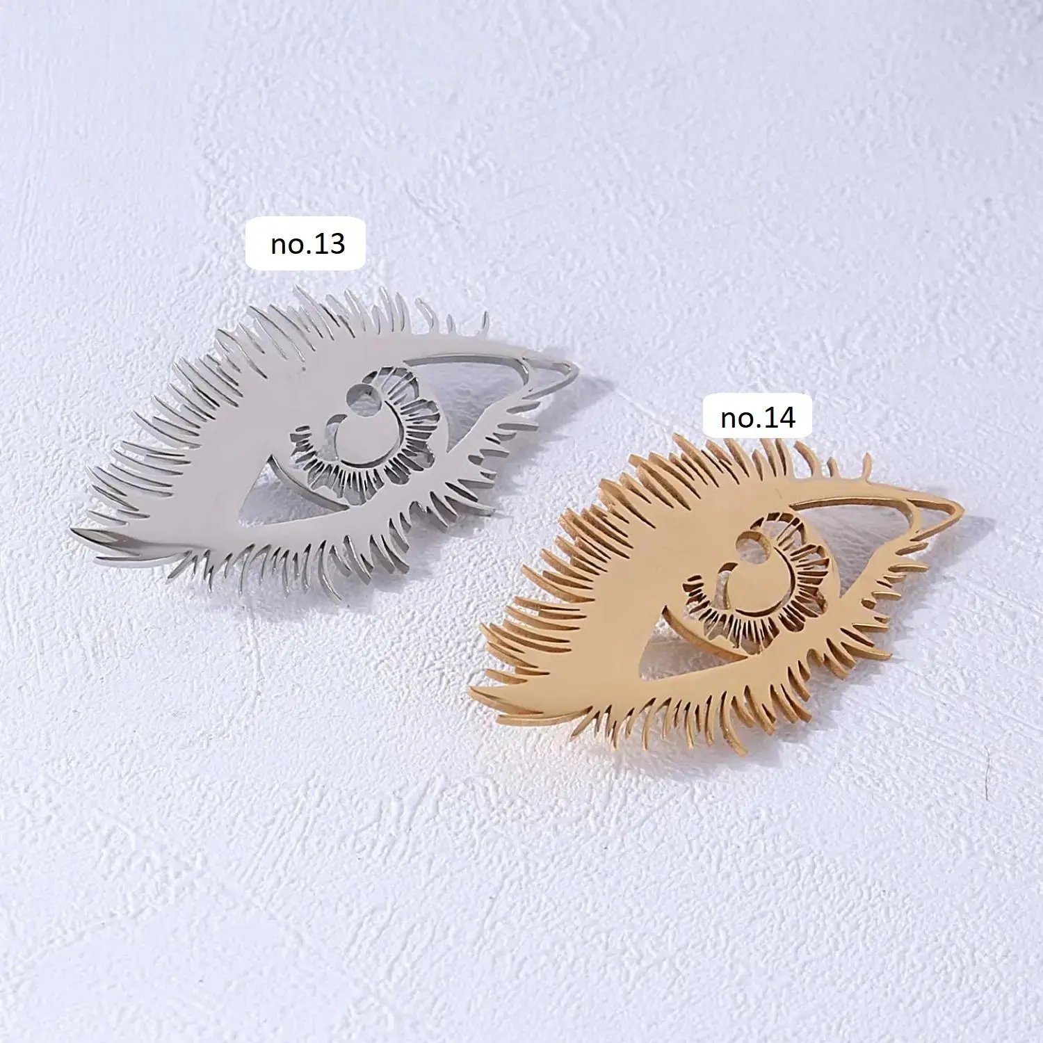 سنجاق سینه استیل دو رنگ