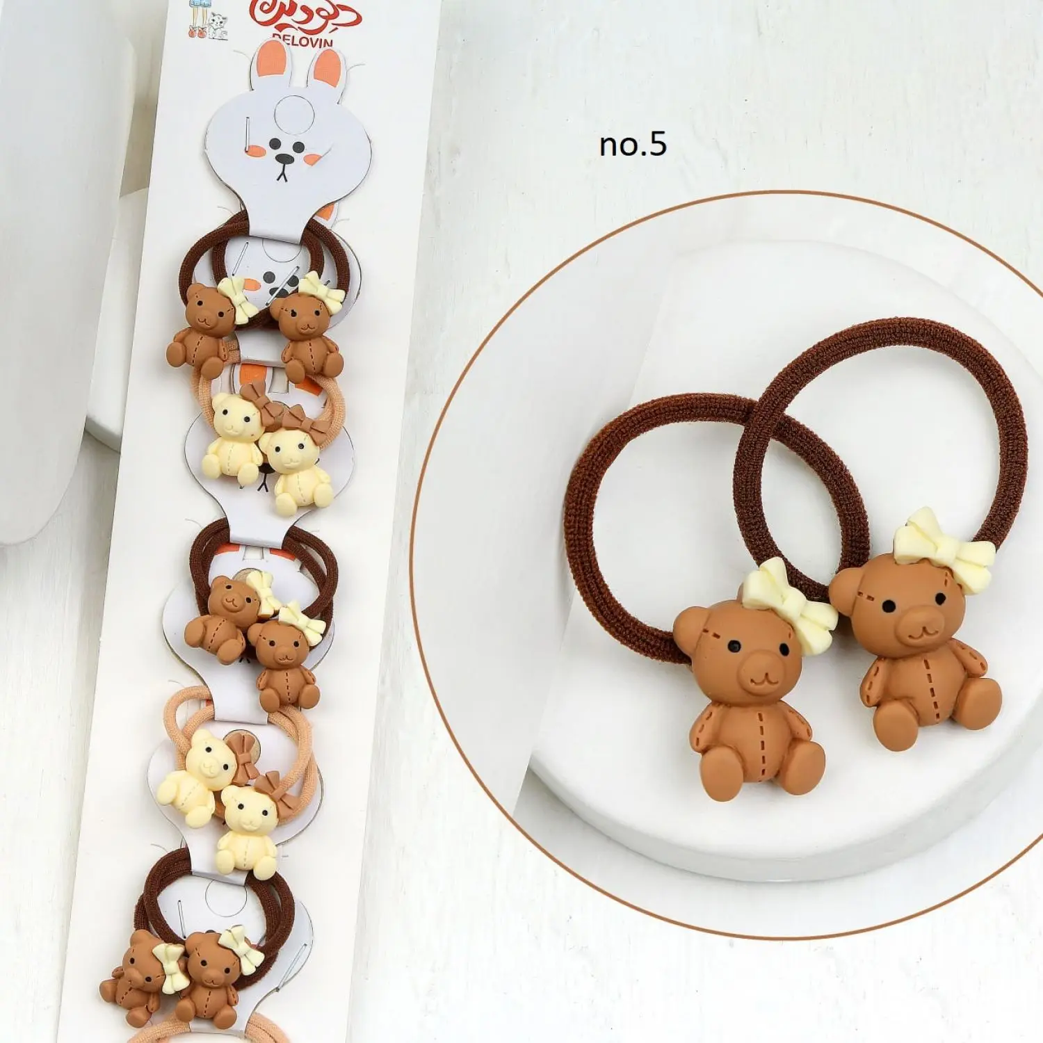 کش کارتی بچگونه رنگ نود (قهوه ای)