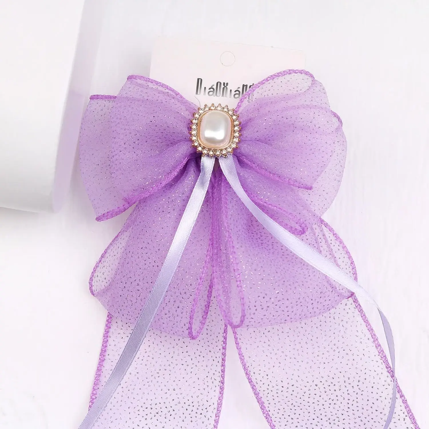 گیره فرانسوی حریر شاین نگین مروارید