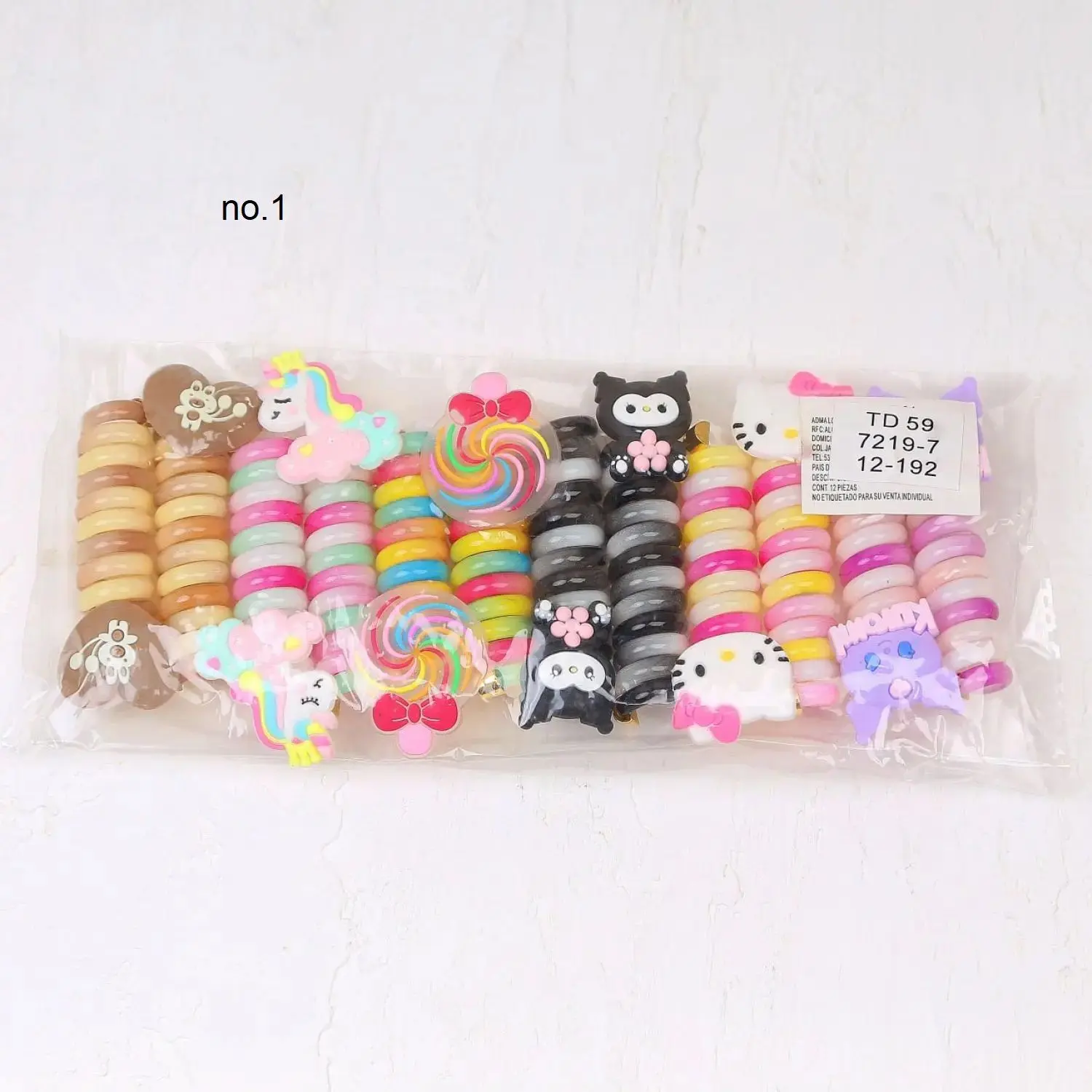 کش سیم تلفنی مدل چند رنگ