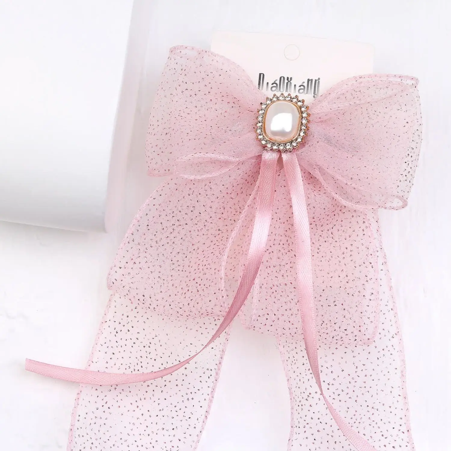 گیره فرانسوی حریر شاین نگین مروارید