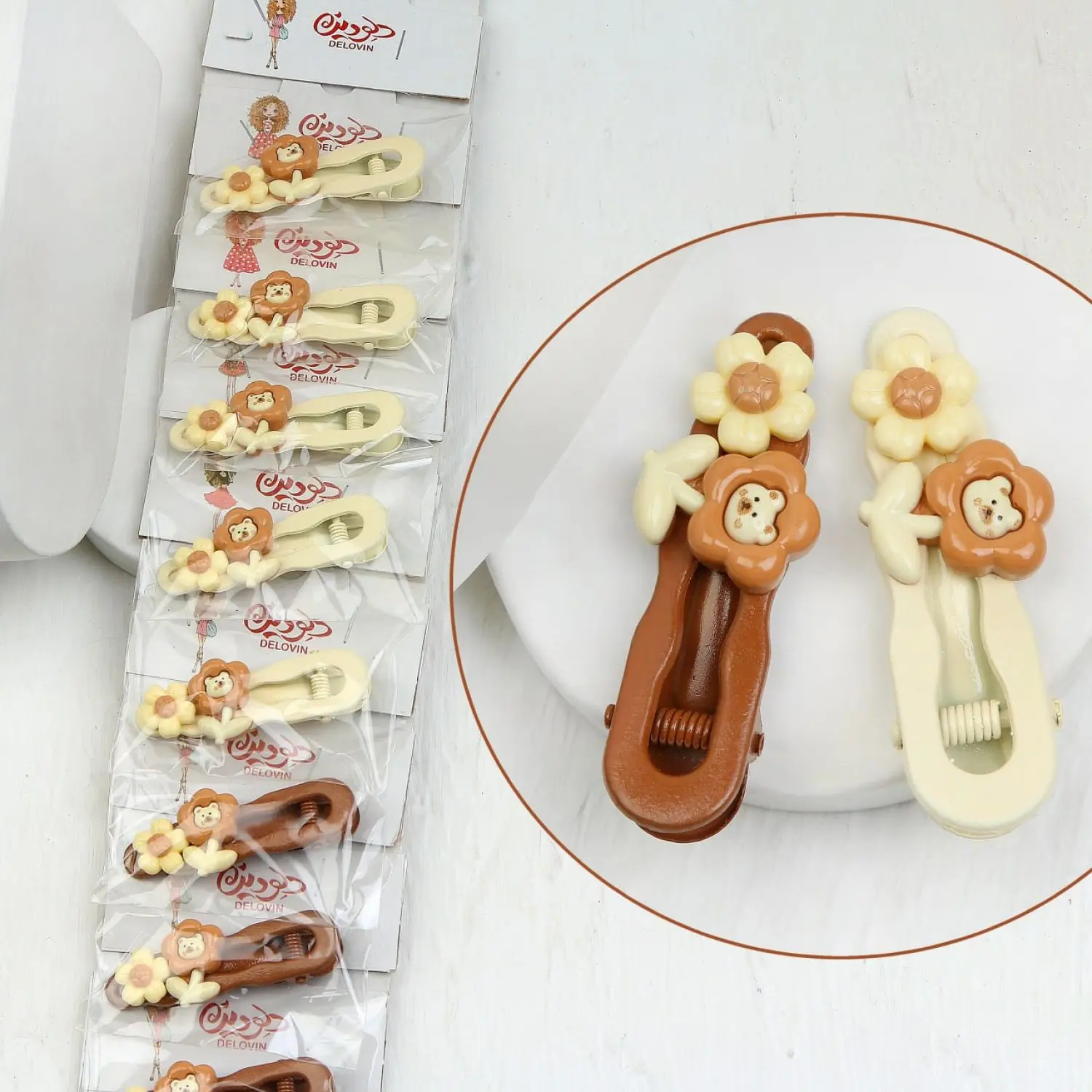 گیره انبری کارتی بچگانه رنگ نود