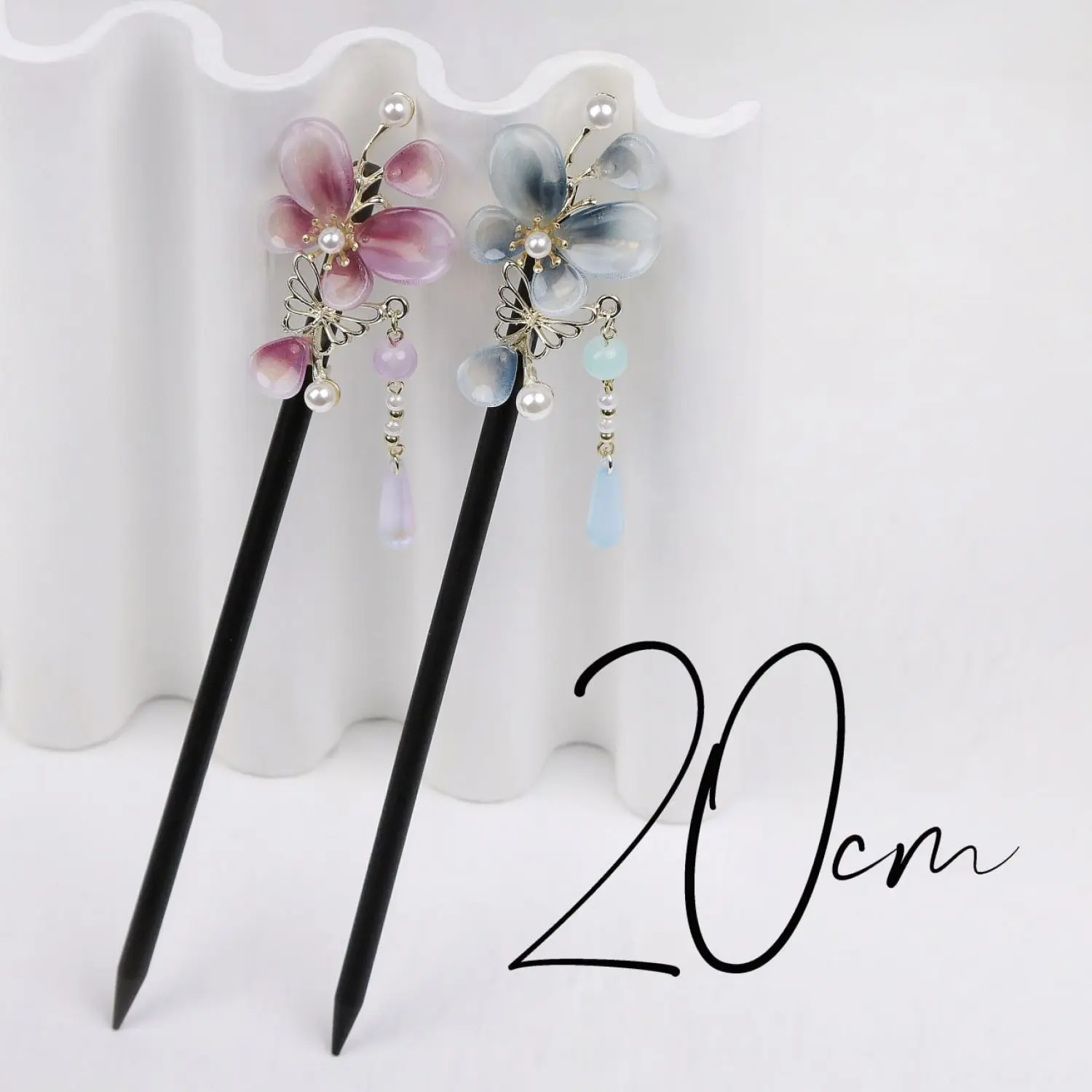 کانزاشی چوبی مدل پروانه رنگی