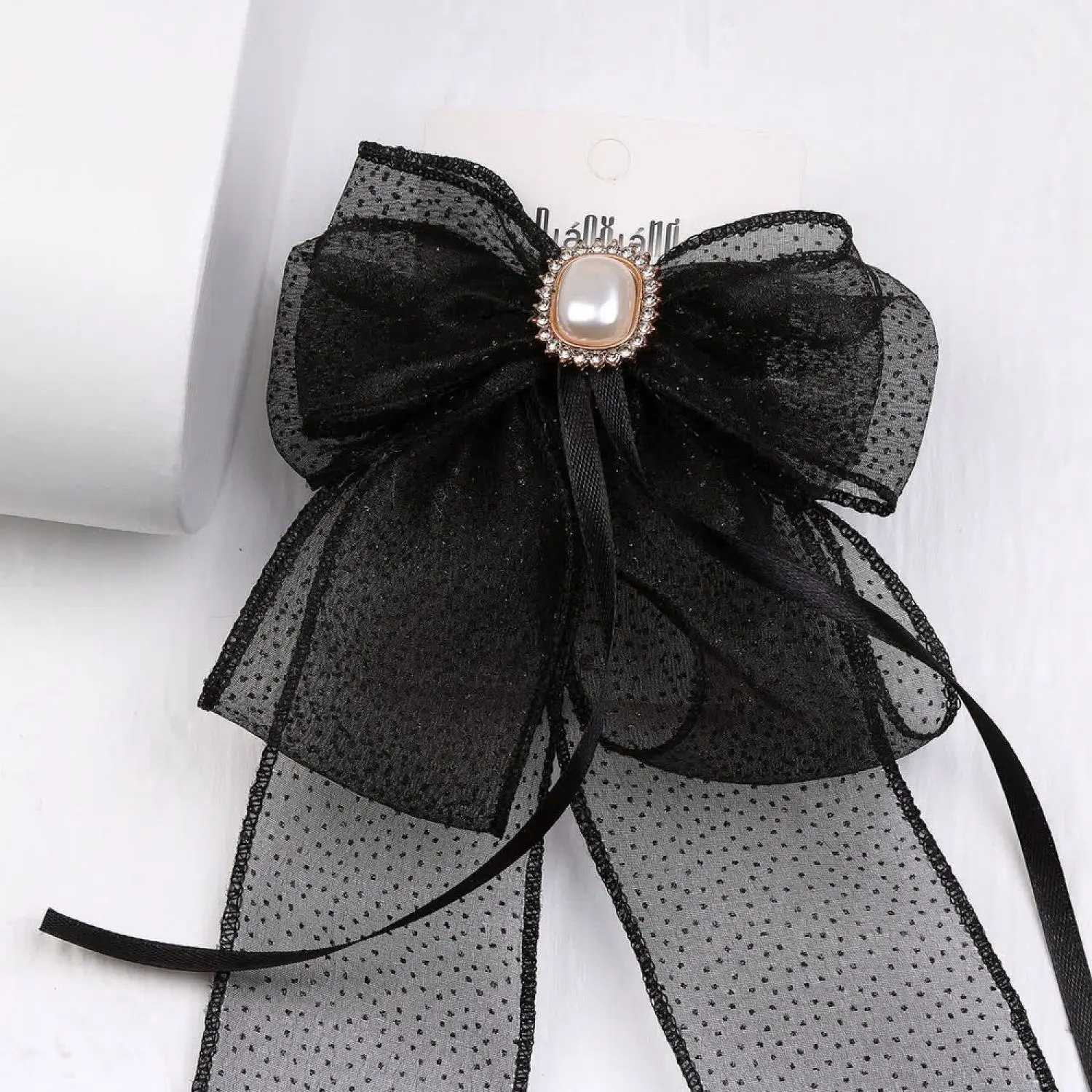 گیره فرانسوی حریر شاین نگین مروارید